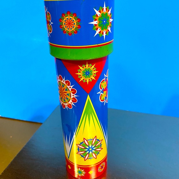 KALEIDOSCOPE VINTAGE 2002 CLASSIC TIN TOY BRILLANT COLORS & PATTERNS 7” - Picture 8 of 10